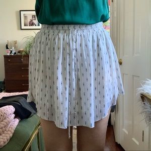 ❌SOLD ON DE🅿️⭕️🅿️❌ Rory Beca Silk Drawstring Circle Skater Mini Skirt